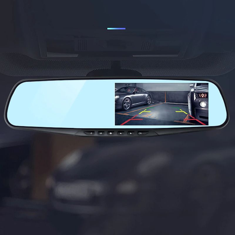 Espejo Retrovisor Inteligente 4 en 1 Full HD 1080P - Cámara 170° + Visión Nocturna + Pantalla Táctil