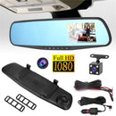 Espejo Retrovisor Inteligente 4 en 1 Full HD 1080P - Cámara 170° + Visión Nocturna + Pantalla Táctil