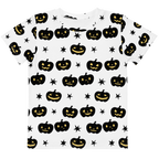 Pumpkin pattern kids crew neck t-shirt