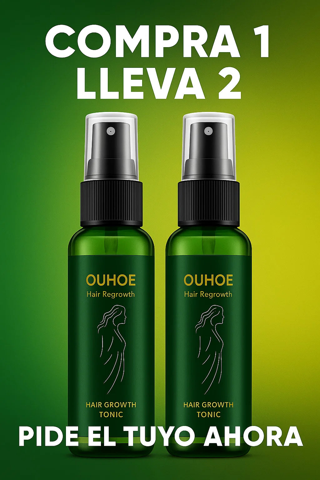 🔥 TONICO OUHOE NATURAL HERBS 🔥La oferta que tu cabello estaba esperando. ¡COMPRA 1 Y LLÉVATE 2! - Fórmula Botánica Avanzada
