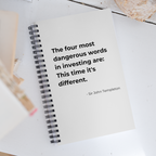 Spiral notebook with Templeton quote