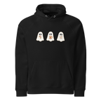 Breakfast ghosts unisex eco raglan hoodie