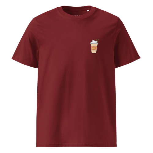 Pumpkin spice latte unisex organic cotton t-shirt