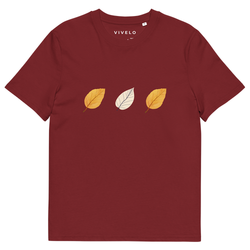 Fall leaves unisex organic cotton t-shirt