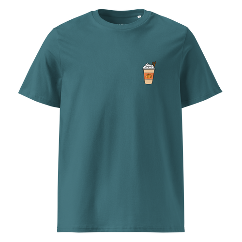 Pumpkin spice latte unisex organic cotton t-shirt