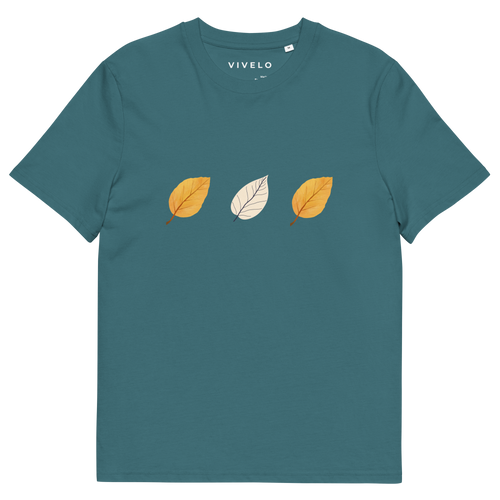 Fall leaves unisex organic cotton t-shirt